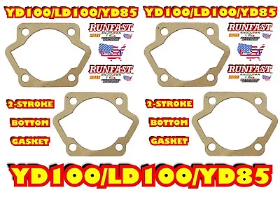 4PCS YD100/LD100/YD85 Cylinder Bottom Gasket-2 Stroke Gas Motorized Bicycle • $12.99