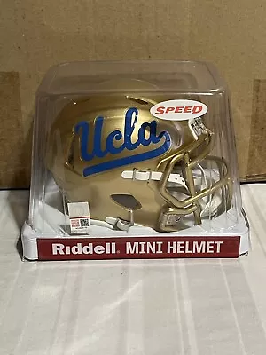 UCLA Bruins NCAA Riddell Speed Gold Mini Helmet • $39.99