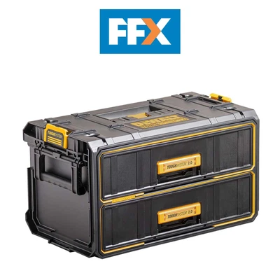 £125 • Buy DeWalt Toughsystem DWST83529-1 2.0 2x Drawer Unit Tool Storage 3253561835292