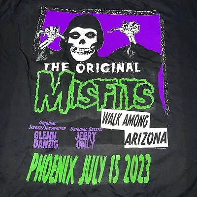 Misfits Tour  2XL Phoenix 2023 Samhain Doyle Danzig Bad Religion Black Flag Punk • $44.99