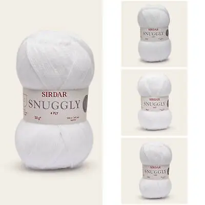 2 PLY 3 PLY & 4 PLY SNUGGLY BABY Wool By SIRDAR * White & Biscuit * Knitting... • £4.15