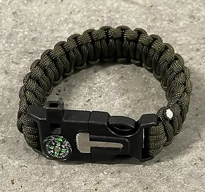 Paracord Tactical Survival Military Camping Hiking Fishing Outdoors Bracelet • $12.65