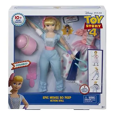 £21.99 • Buy Disney GDR18 Pixar Toy Story 4 Epic Moves Bo Peep Doll With Accessories