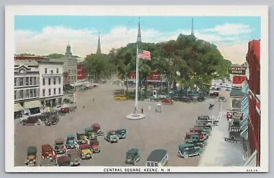 Keene New Hampshire~Central Square~Cheshire House~Victrolas~Candy Shop~1920s • $5