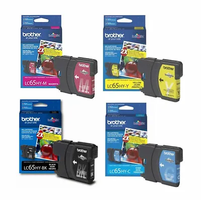 GENUINE Brother LC65 Ink Cartridge 4 Pack For MFC-5890CN MFC-6490CW • $27.99