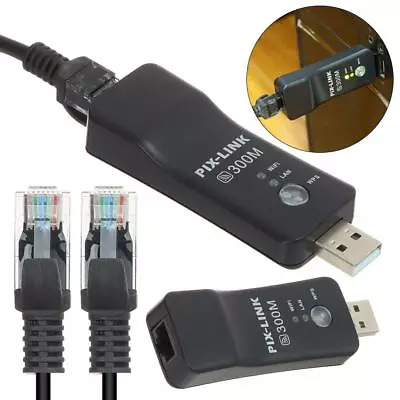 Adapter WiFi Dongle Wireless LAN Adapter Ethernet Cable For Samsung Smart TV 3Q • $23.84