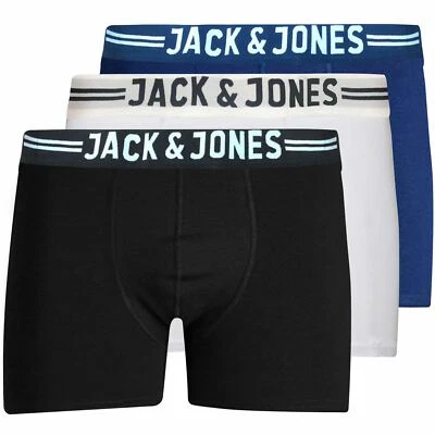 £10.67 • Buy Jack & Jones 3 Pack Mens Boxer Shorts Underwear Trunks Multipack Boxers S-XXL