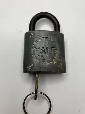 Vintage Yale Lock Padlock With Original Key • $4
