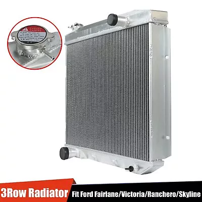 3 Row Aluminum Radiator For 1957-1959 Ford Fairlane Ranchero Edsel Mercury V8 • $122.88