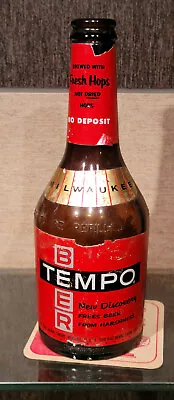 1955 Blatz Tempo Beer Bottle Pabst Brewing Company Milwaukee Wisconsin • $20