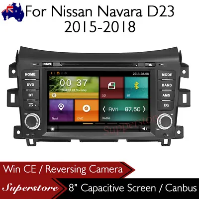 8  Car DVD GPS Navi Head Unit Stereo For Nissan Navara D23 2015-2018 • $499.95