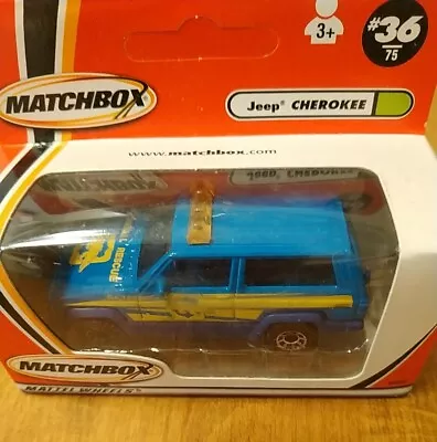 1999 Matchbox  #36 Jeep Cherokee Animal Rescue New In Box • £8