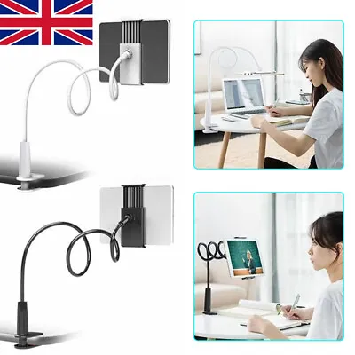 360º Gooseneck Arm Bed Desk Lazy Stand Holder Mount For Ipad Tablet Kindle UK • £3.79