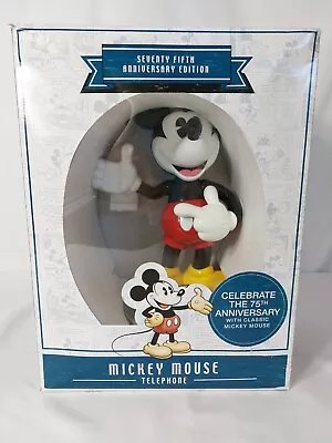  75th Anniversary 13  Mickey Mouse Telephone  Brand New Open Box  Tested! • $79