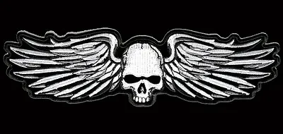 Son Of Out Law Nomad Skull Wings Iron On 5 Inch  Biker Patch  • $7.99