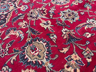 7x10 VINTAGE RUG HAND-KNOTTED Colorful Oriental Handmade Red Antique 8x10 6x9 Ft • $899