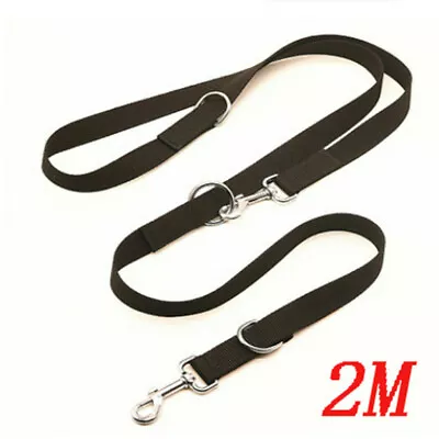 £6.95 • Buy UK Control Dog Lead Leash Adjustable Training Lead Double Ended 6ft Police Style