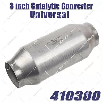 Universal Fitment 3 Inch Exhaust Catalytic Converter 410300 High Flow Cat • $19