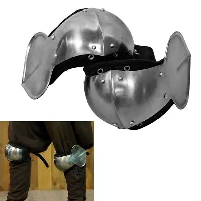 Medieval Knee Protectors / Armour - Ideal For Re-enactment LARP Stage Costume • £44