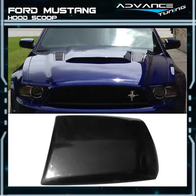 For 13-14 Ford Mustang 2Dr V6 GT Boss Air Hood Vent Scoop Unpainted Black PU • $96.99