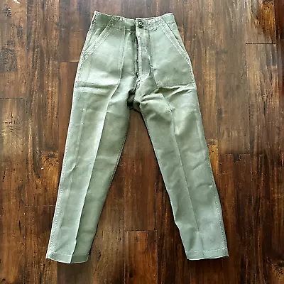 US Army OG-107 Fatigue Pants Trousers 1970s 32x33 Type I DSA-100 Post WWII Camo • $127.50