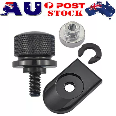 $17.99 • Buy Seat Bolt Tab Screw Mount Knob Nut Cover Kit For Harley Davidson 1996-2020