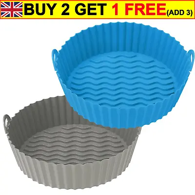 £3.99 • Buy UK Baking Basket Air Fryer Silicone Pot AirFryer Accessories Replacement Liner .
