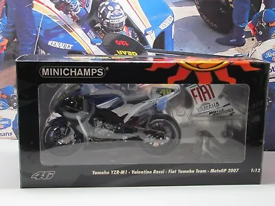 Minichamps - 2007 Yamaha Yzr-m1 - Valentino Rossi  - 1/12 Scale Model Bike • £99.99