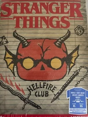 NEW SEALED Funko Pop! Tees Boxed Stranger Things T-Shirt HELLFIRE CLUB Size XL • $12.99