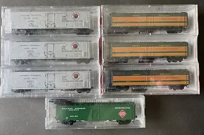 Lot Of 7 NScale Refrigerator Cars Micro Trains Northern Pacific Great Northern • $120