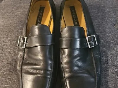 MEZLAN Monk-strap Loafers Size 14 M Black Single Monk Strap Vintage Loafers • $50