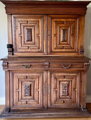 Beautiful Walnut Antique Italian Renaissance Sideboard • $600