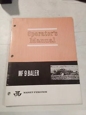 1969 Massey Ferguson Mf 9 Baler Operators Manual  • $12.95