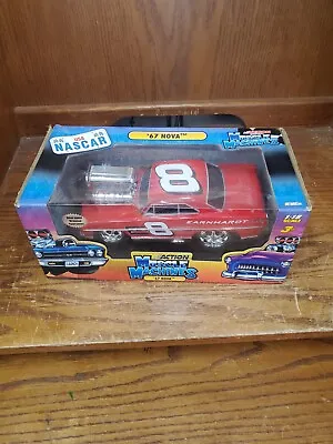 MUSCLE MACHINES 1/18 DALE EARNHARDT JR. #8 1967 CHEVY Nava  NASCAR • $50