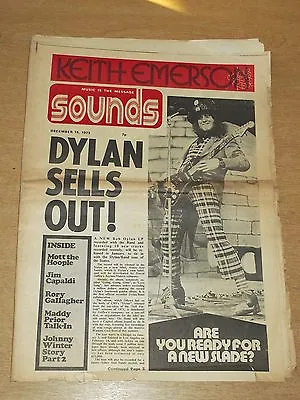 Sounds December 15 1973 Slade Mott Hoople Jim Capaldi With Keith Emerson Poster • £18.99