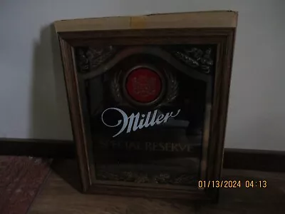 Vintage Miller Special Reserve Mirror With Box 17  X 20  New With Open Box • $70