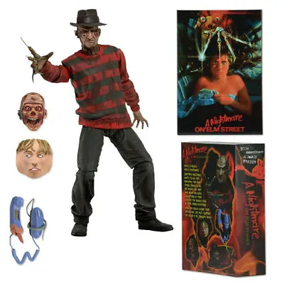 NECA 7  Freddy Krueger 30th Nightmare On Elm Street Action Figure Model Collect • £19.99