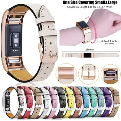 £5.06 • Buy Replacement Faux Leather Buckle Wristband Strap Band For FitBit Charge 2/3/5 UK