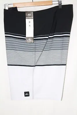 Oneill Men's Lennox Stripe 21  Board Shorts Black White SP3106026 • $25.49