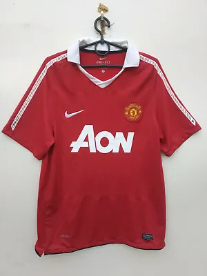 Manchester United  2010-11 Home FOOTBALL Kit SHIRT SOCCER JERSEY Size S • $19.99