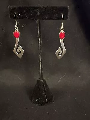 VTG Sterling Silver 925 Coral Drop/Dangle Earrings  • $28.50