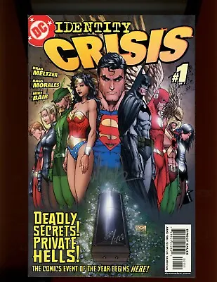 (2004) Identity Crisis #1 - 1ST ISSUE! SIGNED BY MICHAEL TURNER! LIMITED! (9.2) • $20.78