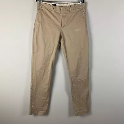 J. Crew Flex Bedford Khaki Pants Men's Size 34X34 Flat Front Straight Leg • $6.95