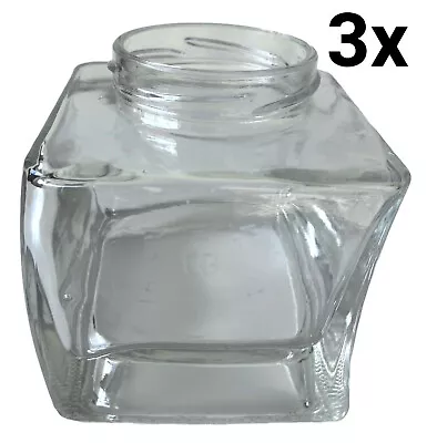 Clear Glass Terrarium Square Propagation Bud Vase Hydroponic Station Jar 314ml • £15.98