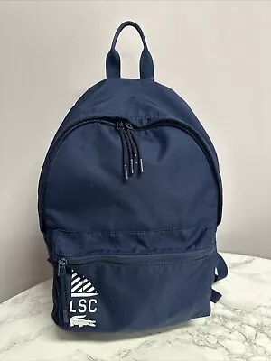 Lacoste Sailing Club LSC Dark Blue Backpack Rucksack Travel Bag • £34.99