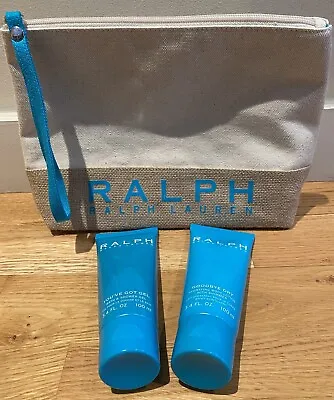 New Ralph Shower Gel & Body Lotion Set & Zip Canvas Pouch • £61.74