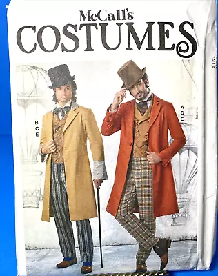 Sewing Pattern -McCalls Costumes Men's Victorian Gentleman M8185 Sz XL-XXL • $6.50