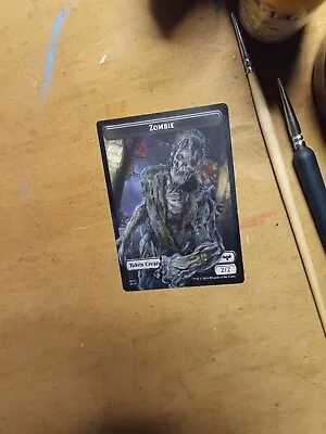 MtG VOW Zombie Token Magic Altered Hand Painted Art Alter Crimson Vow  • $25