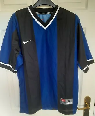 £15 • Buy Nike Team Football Shirt 90s Mens Small - Inter -  Excellent Condition 