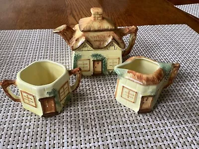 Vintage Keele Street Pottery Cottage Ware Mini Or Child’s Tea Set • £14.46